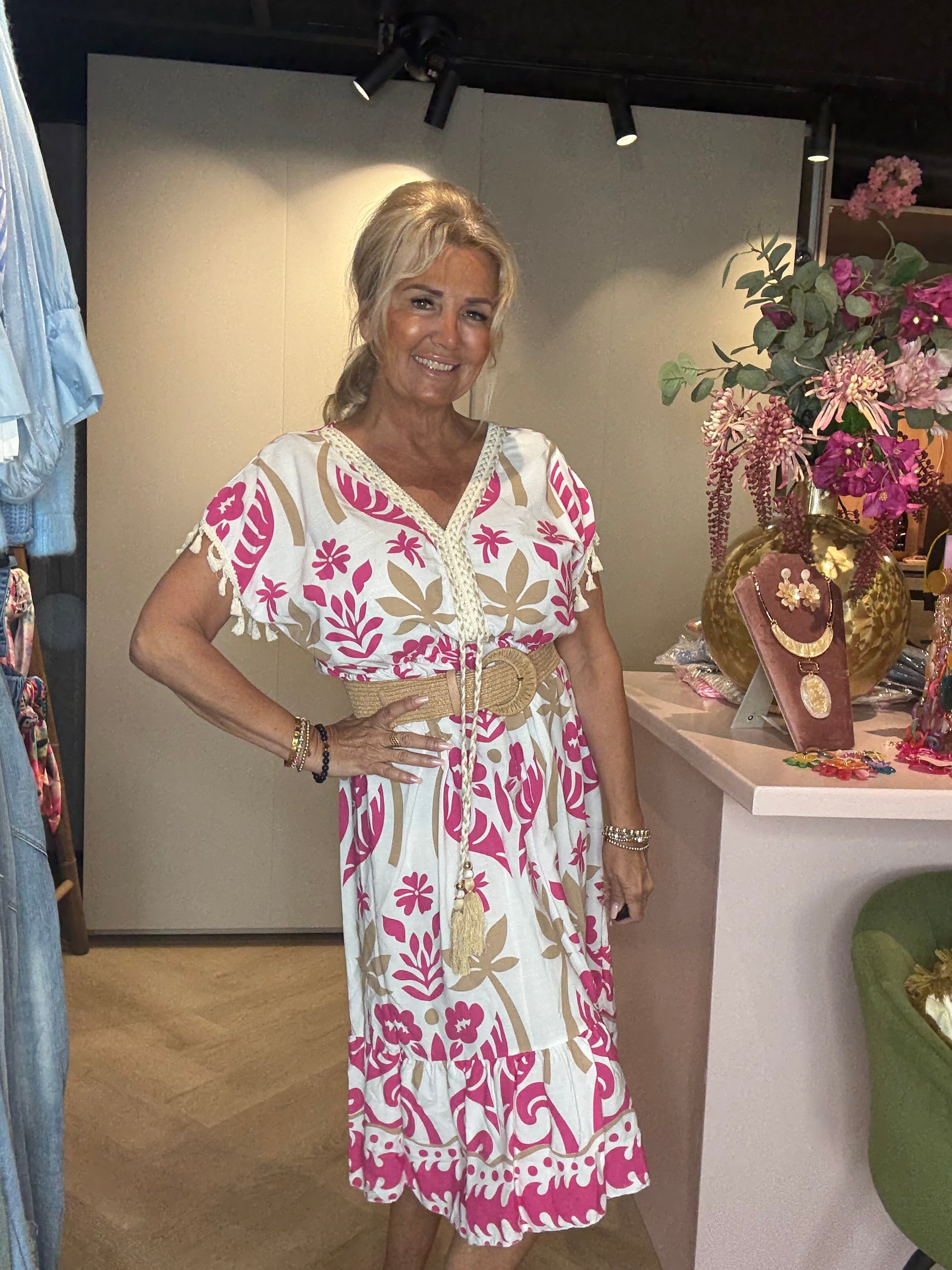 Jurk Tulum Dress Rose